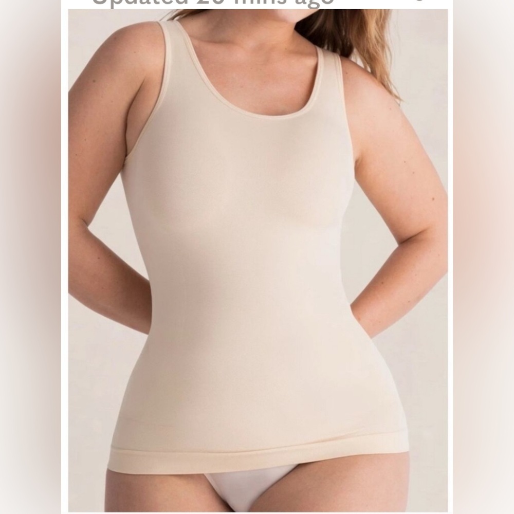 Shapermint (L) All Day Every Day Beige Tank Cami